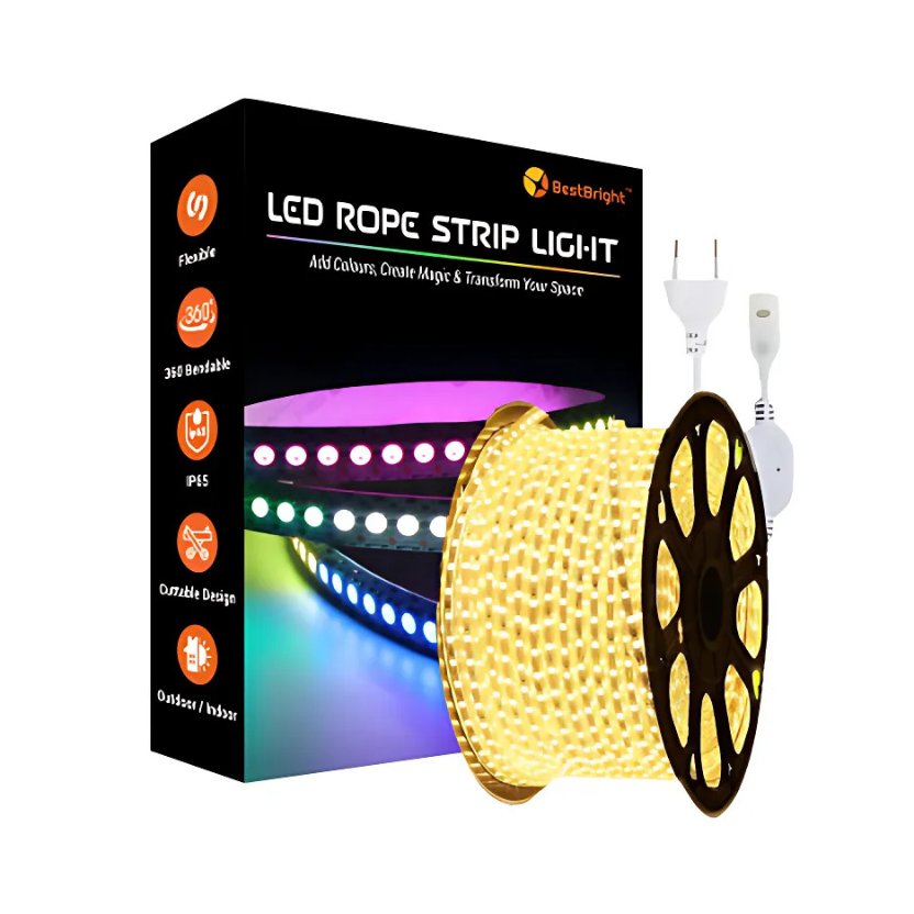 5m Warm White LED Rope Light – 266 LEDs