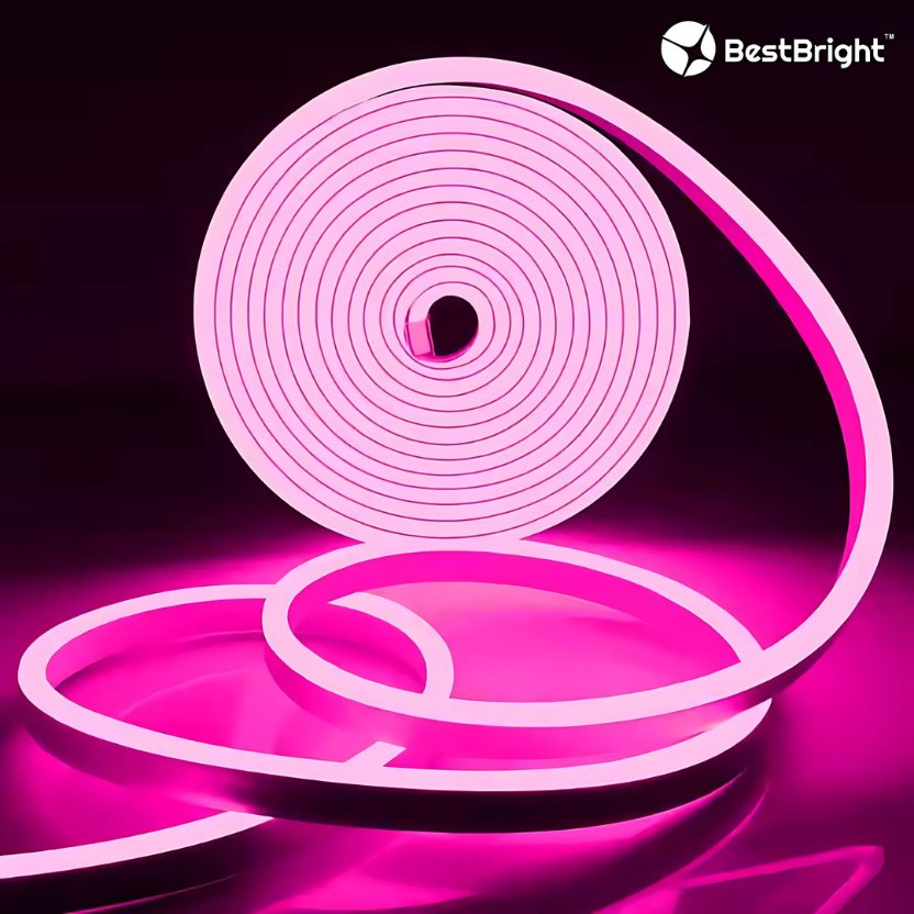 Pink Neon Strip Lights – Steady (5m)